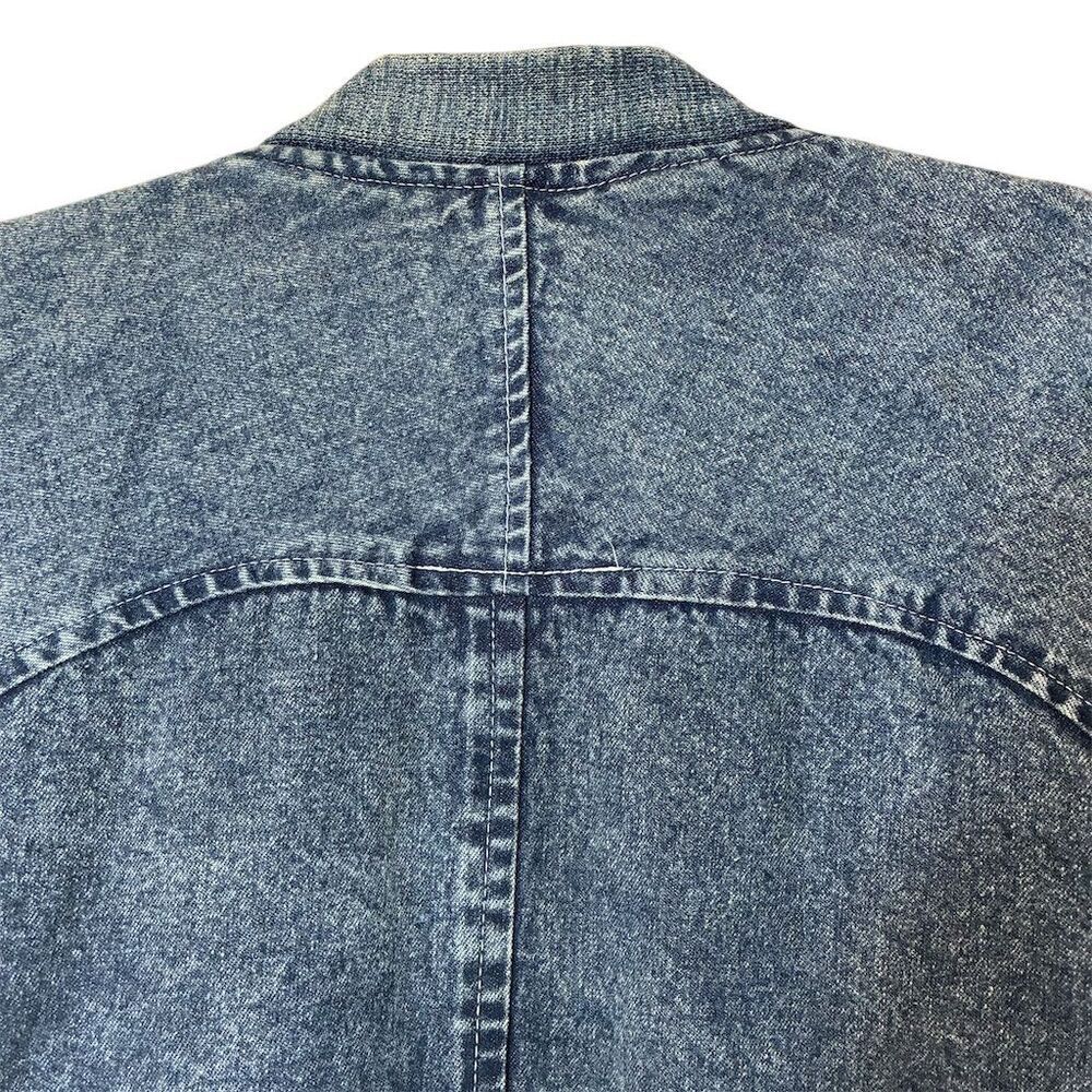 Golden River Vintage Embellished Denim Jacket Women's L Blue Beaded - Picture 7 of 10